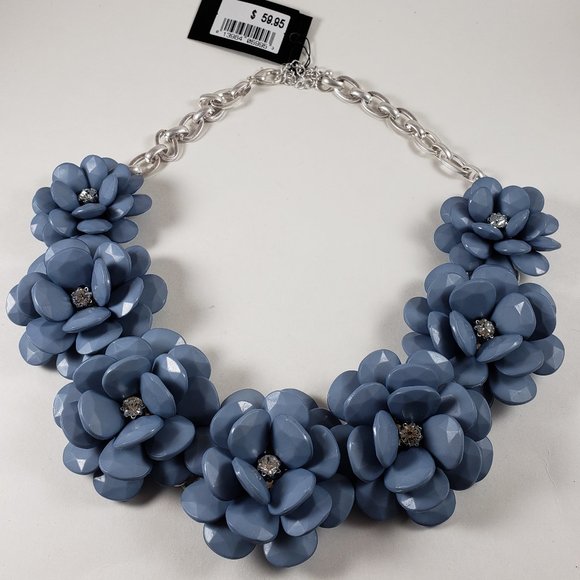 Unbranded Jewelry - Blue and Silver  Fashion Statement Collar Necklace